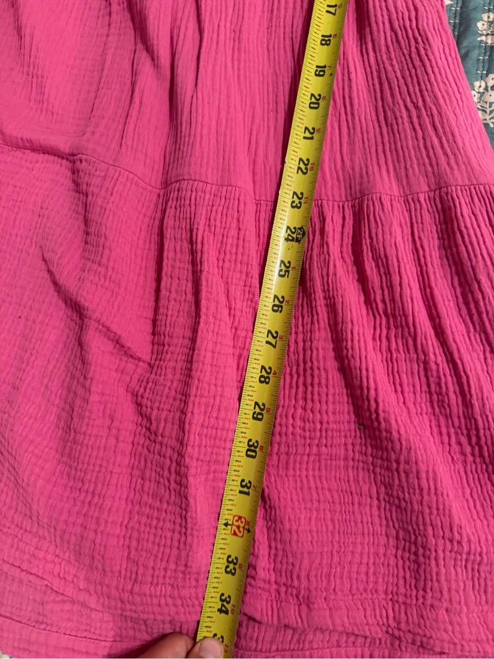 Gap Women’s Pink Gauze Dress Small (Oversized Fit) 100% Cotton Summer Babydoll - Picture 9 of 9